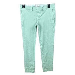 Lands' End Women's Mint Green Canvas True Slim Mince Droite Pants